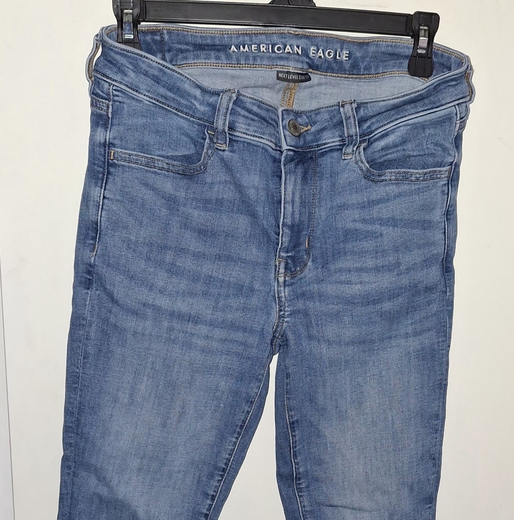 American Eagle Skinny Jeans, Jeggings, Super Stretch Light Wash